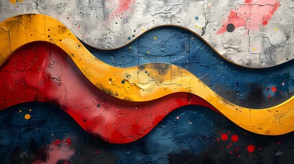 Obraz premium Vibrant and Playful Abstract Pop Art Background