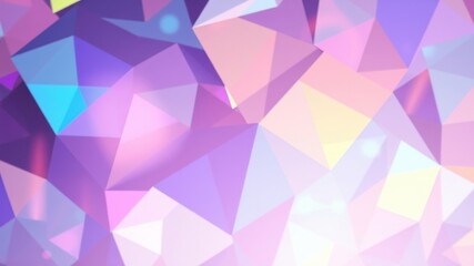 Obraz premium Abstract Pastel Triangular Geometric Pattern Background for Design Projects
