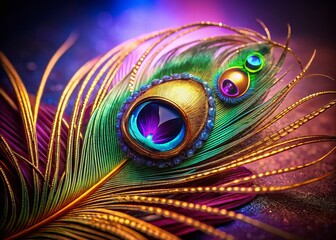 Obraz premium Majestic Peacock Logo Design, Elegant Bird Branding, Luxury Feather Symbol, Corporate Identity, Creative Business Logotype