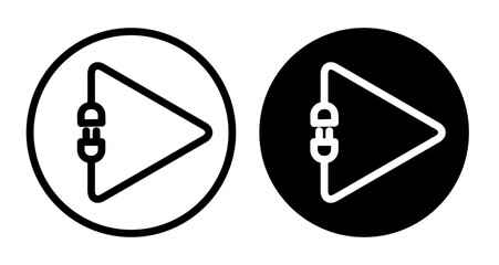 Obraz premium Plug and play Icons pack in outlined and flat versions