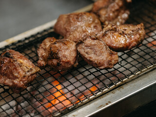meat on the grill