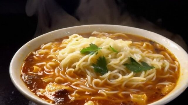 ramen noodles are very tasty and delicious