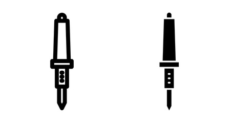 Soldering Icons pack in outlined and flat versions