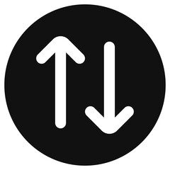 Fototapeta premium Editable vector arrows data transfer icon. Part of a big icon set family. Perfect for web and app interfaces, presentations, infographics, etc