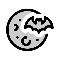 halloween month icon with duotone style, perfect for user interface projects