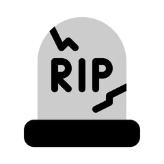 gravestone icon with bulk style, perfect for user interface projects