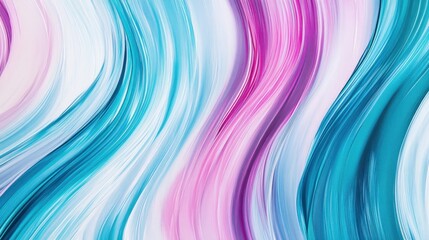 Obraz premium Abstract Colorful Waves in Soft Pastel Tones for Background Use