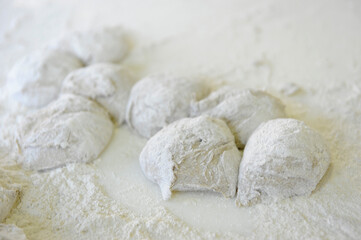ur parl or rye bread in pairs from south tyrol in northern italy in Valvenosta.