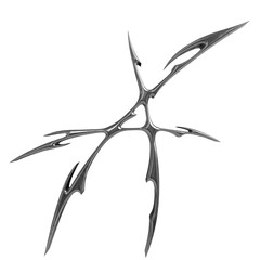 Chrome Tribal Black and White Reflection