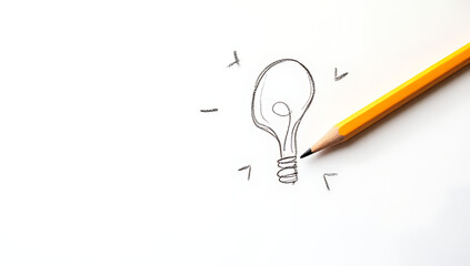 Generating creative ideas with a simple pencil and paper is possible anywhere even on a plain white background always._00004_