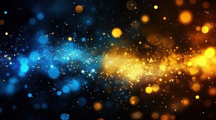 Fototapeta premium A captivating display of colorful sparks that illuminate the darkness.