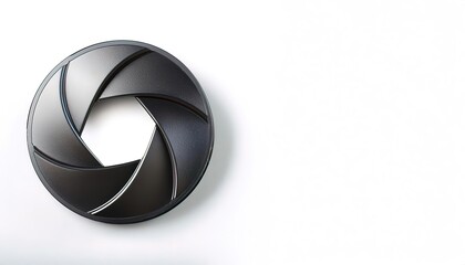 shutter is a device that allows light to pass for exposing photographic film or a photosensitive digital sensor to light in order to capture a permanent image of a scene. Isolated on white background