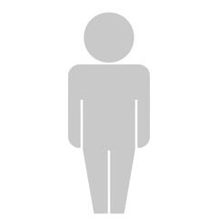gray silhouette full body person icon