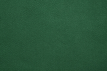 Background texture of green natural leather grain