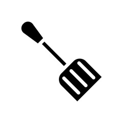 Kitchen spatula icon. Concept of cooking, baking, and food preparation.