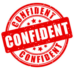 Confident grunge rubber stamp