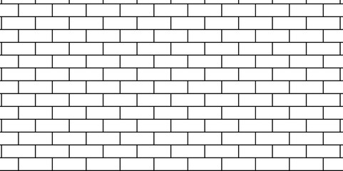 Empty masonry pavement floor and wall limestone brickwork concrete texture. Urban white, black line cement rough row wallpaper abstract background.