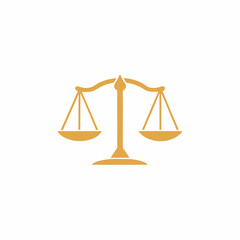 Justice Scale Vector Logo Design.