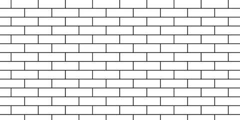 Empty masonry pavement floor and wall limestone brickwork concrete texture. Urban white, black line cement rough row wallpaper abstract background.	
