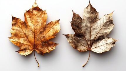 Golden Autumnal Maple Leaves: A Stunning Display of Nature's Beauty