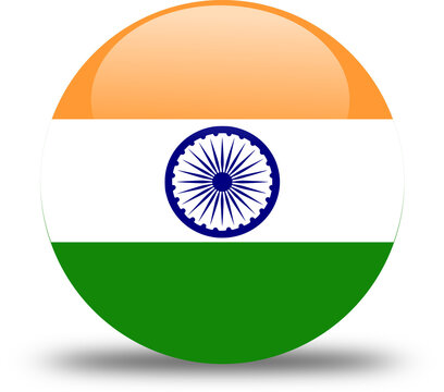 circular india 3d flag