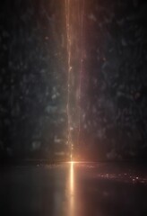 Shimmering lights dancing on a dark canvas, with subtle color gradations, ambient light, luminous glow, gray gradient