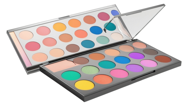 Colorful Eyeshadow Palette with Various Shades