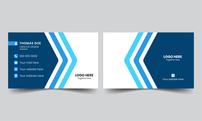 Modern business card design. double sided business card design template 
