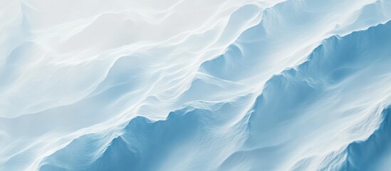 Obraz premium Serene Glacial Landscape: An Aerial View of Icy Peaks