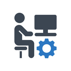 Office Work Setup Icon