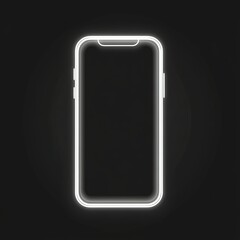 Phone is lit up in the dark