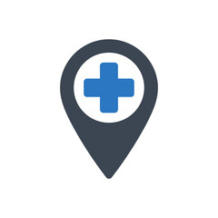 Medical Location Marker Icon