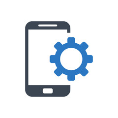 Mobile Gear Settings Icon