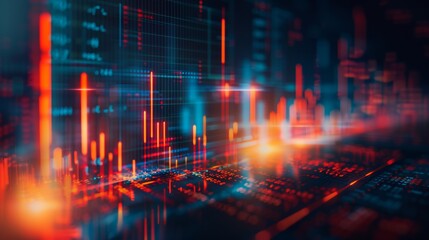 Obraz premium chart Business finance, investment, increase sales, revenue profit, world economic growth concept.Forex financial graph chart, market report on cash currency and finance Digital economy