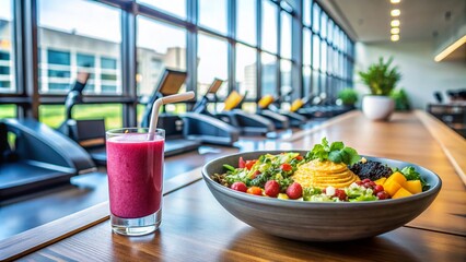 Modern Fitness Gym Interior: Treadmills, Healthy Lifestyle, Sport Equipment, Workout, Exercise