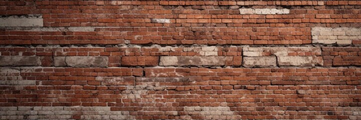 Obraz premium Weathered brick wall with reddish hue and worn-out appearance, nature, reddish, stone