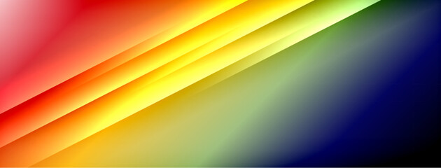 Colorful gradient with lines made of shadow and light. Creative background