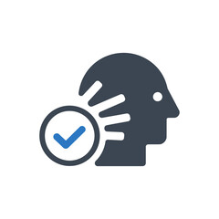 Mindful Thinking Check Icon