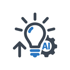 Innovative AI Lightbulb Icon