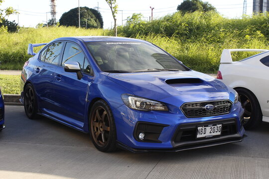 Subaru impreza wrx at DBTK Auto Salon in Pasig, Philippines