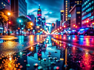 Night Photography: Fading Colors, Cityscape, Dark Sky, Urban Nightscape, Twilight City, Night Lights, Colorful Background,  Evening City,  Moody Atmosphere, Night Scene,  
