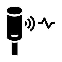 vibration glyph icon