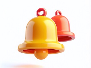 Notification Alerts: Bell & Push Notification Symbols Design Elements for App Interface