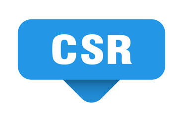 CSR button, banner
