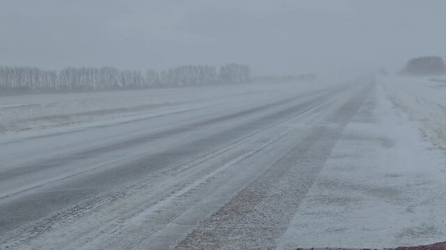 Winter Storm In Manitoba