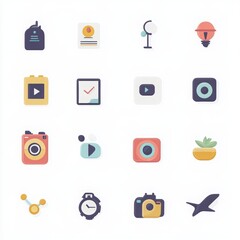 Fototapeta premium High-Resolution Icon Set for Creative Projects