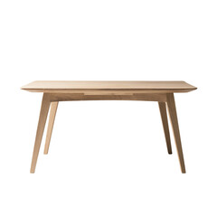 Modern Oak Dining Table: Sleek and sophisticated, this light oak dining table features a minimalist design with tapered legs, perfect for contemporary interiors.  