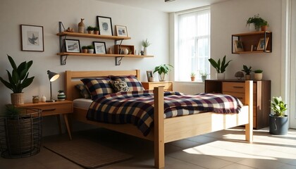 Fototapeta premium Bedrooms.The best image for inspiration on the latest trends in current seasonal designs.