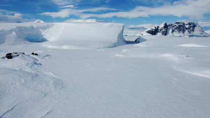 Wordie House in Antarctica. History of Antarctica © Oleksandr Matsibura