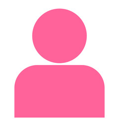 pink silhouette person icon